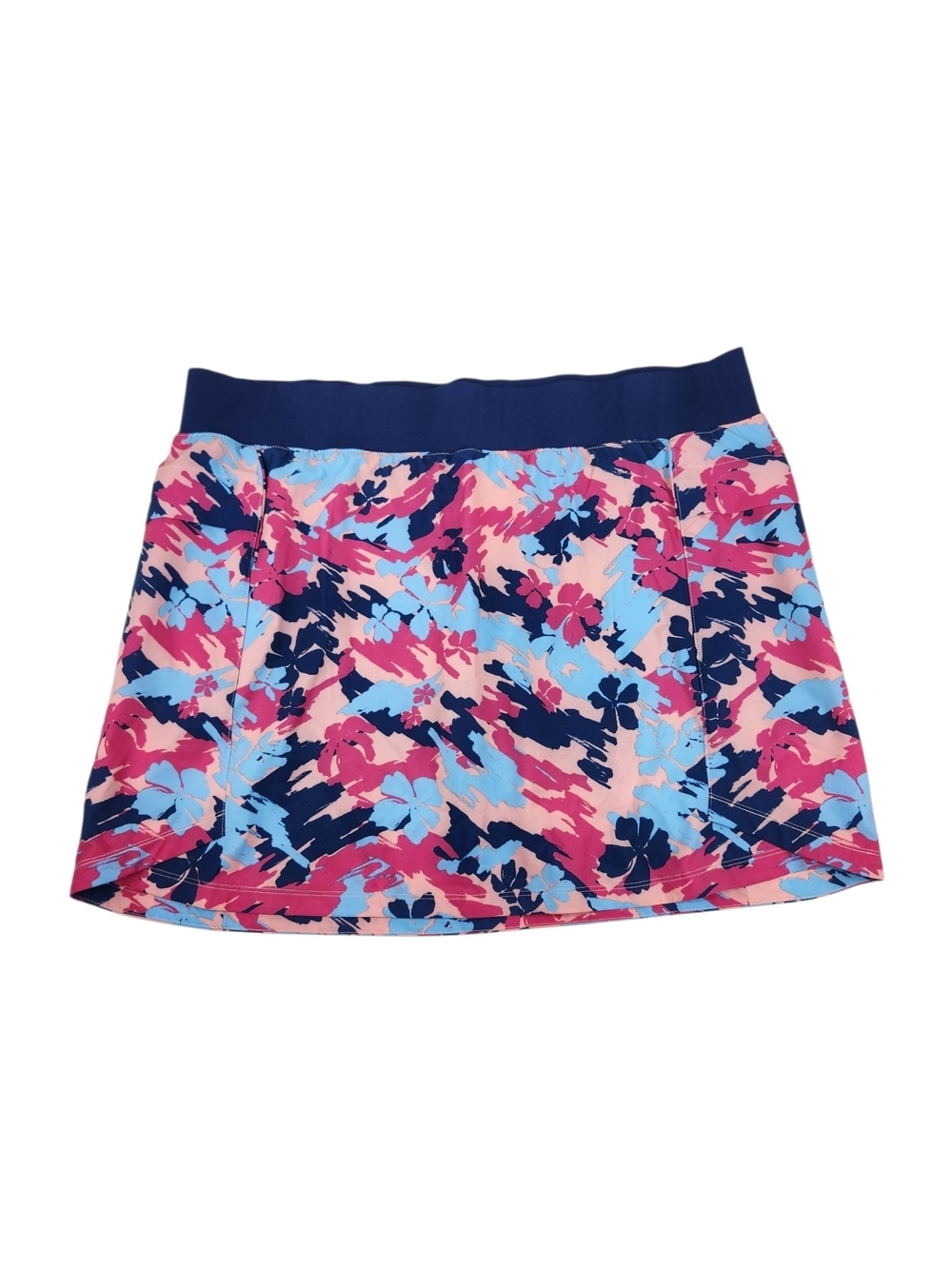Reel Legends XL Floral Athletic Skort Built In Shorts Golf Tennis Zip Pocket